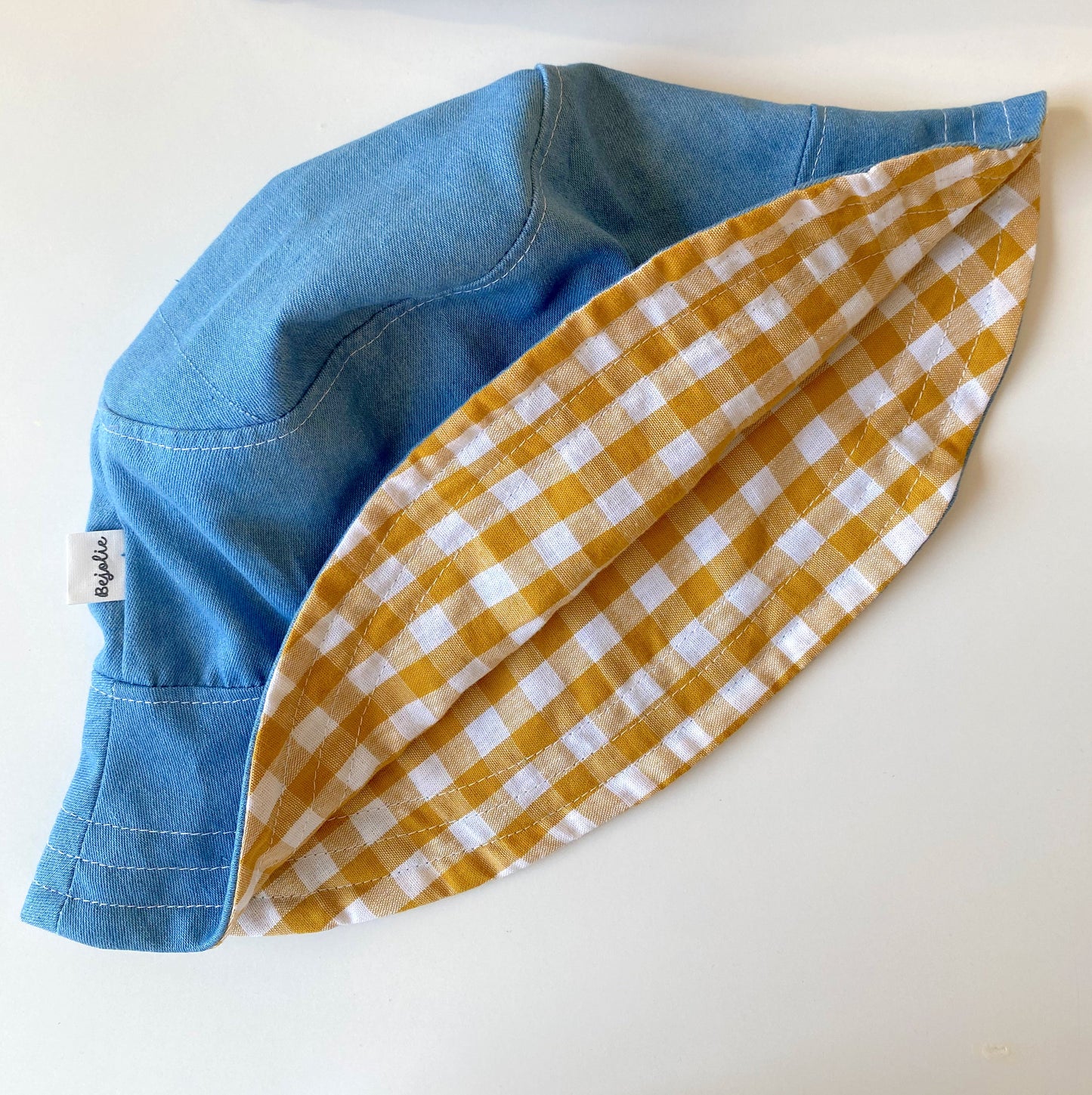 Cappellino Denim Vichy