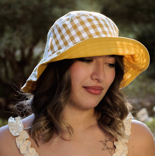 Cappellino Vichy Senape
