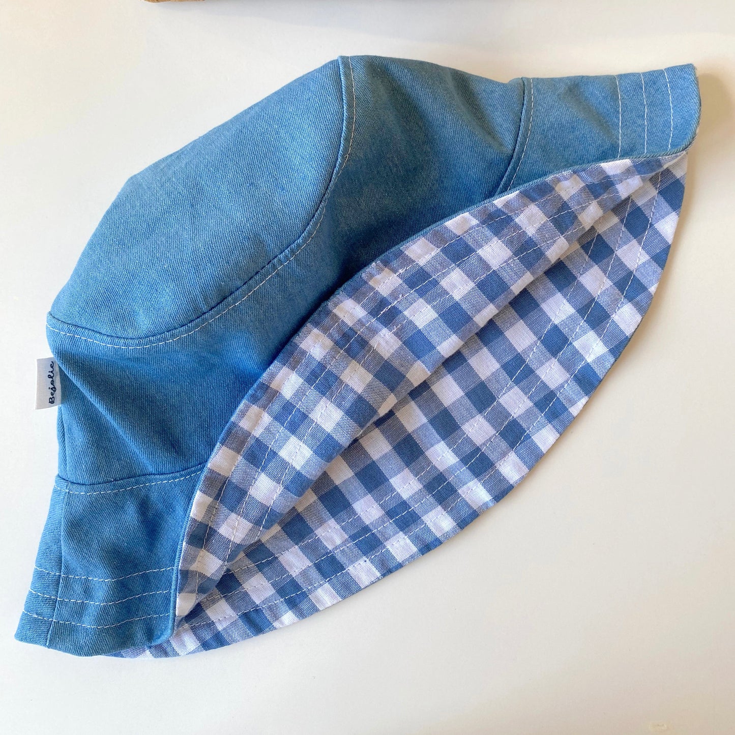 Cappellino Denim Vichy