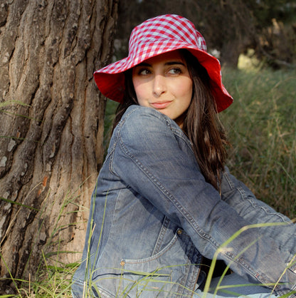 Cappellino Vichy Rosso