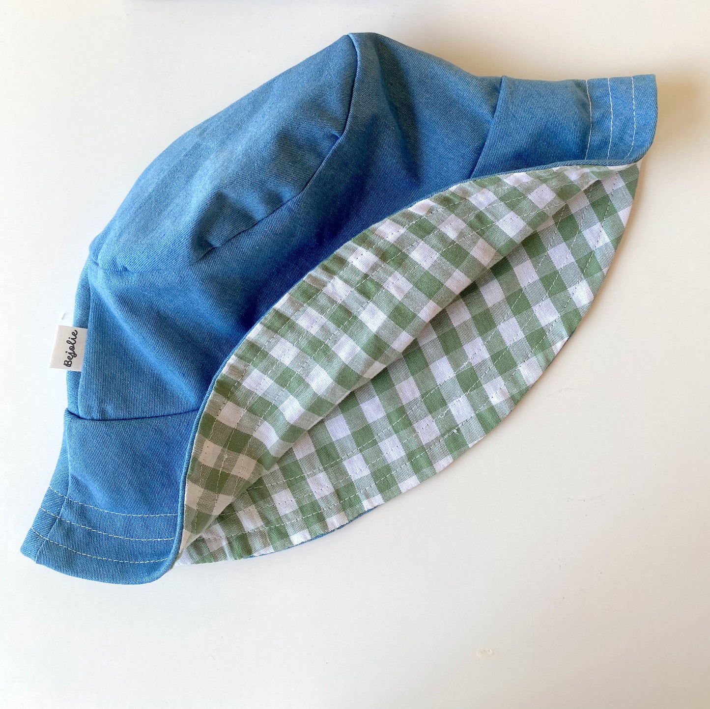 Cappellino Denim Vichy