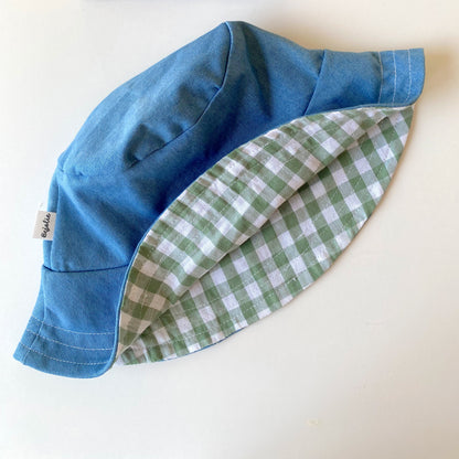 Cappellino Denim Vichy