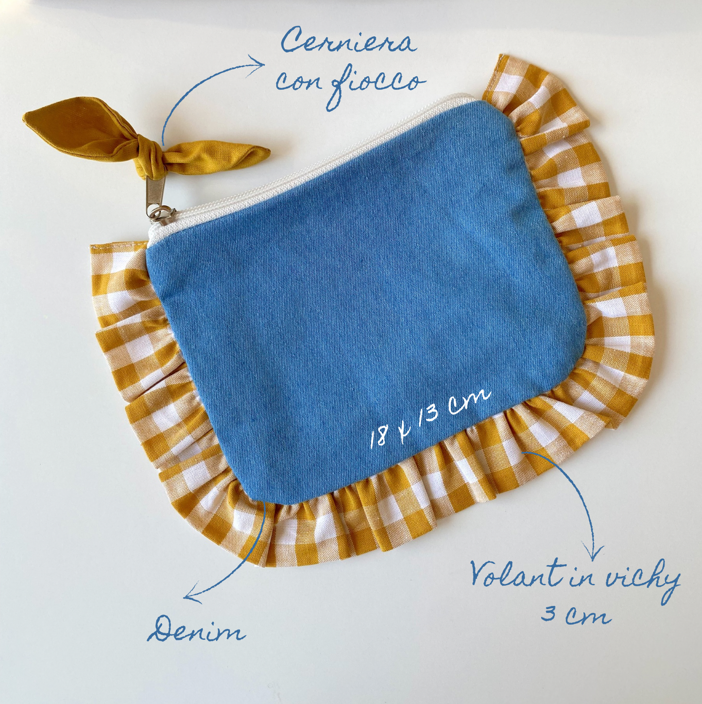 Pochette Denim & Vichy